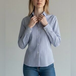 Jones New York Black and White Button Down Shirt